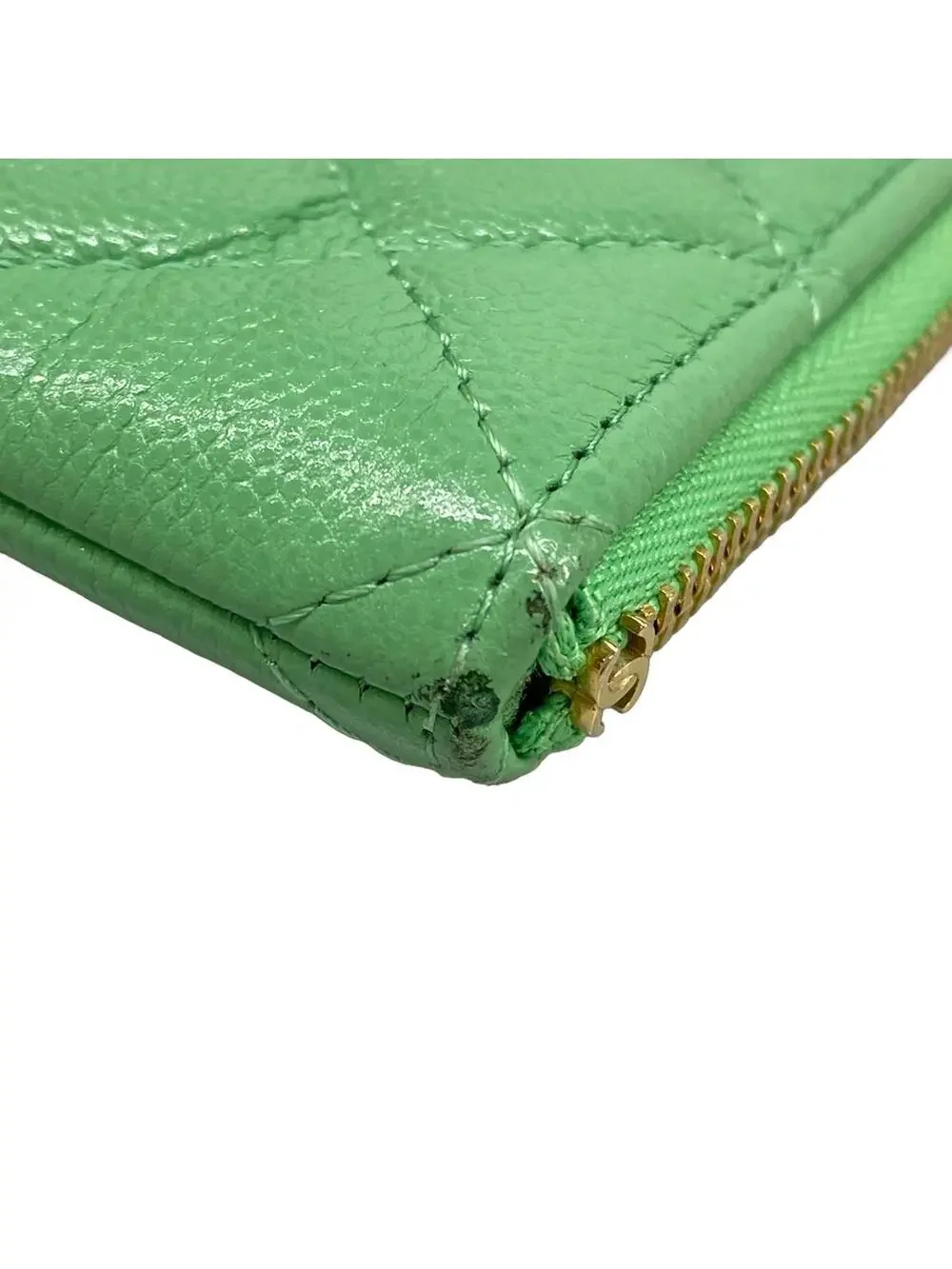 Chanel Matelasse Light Green Calfskin #304190C97B